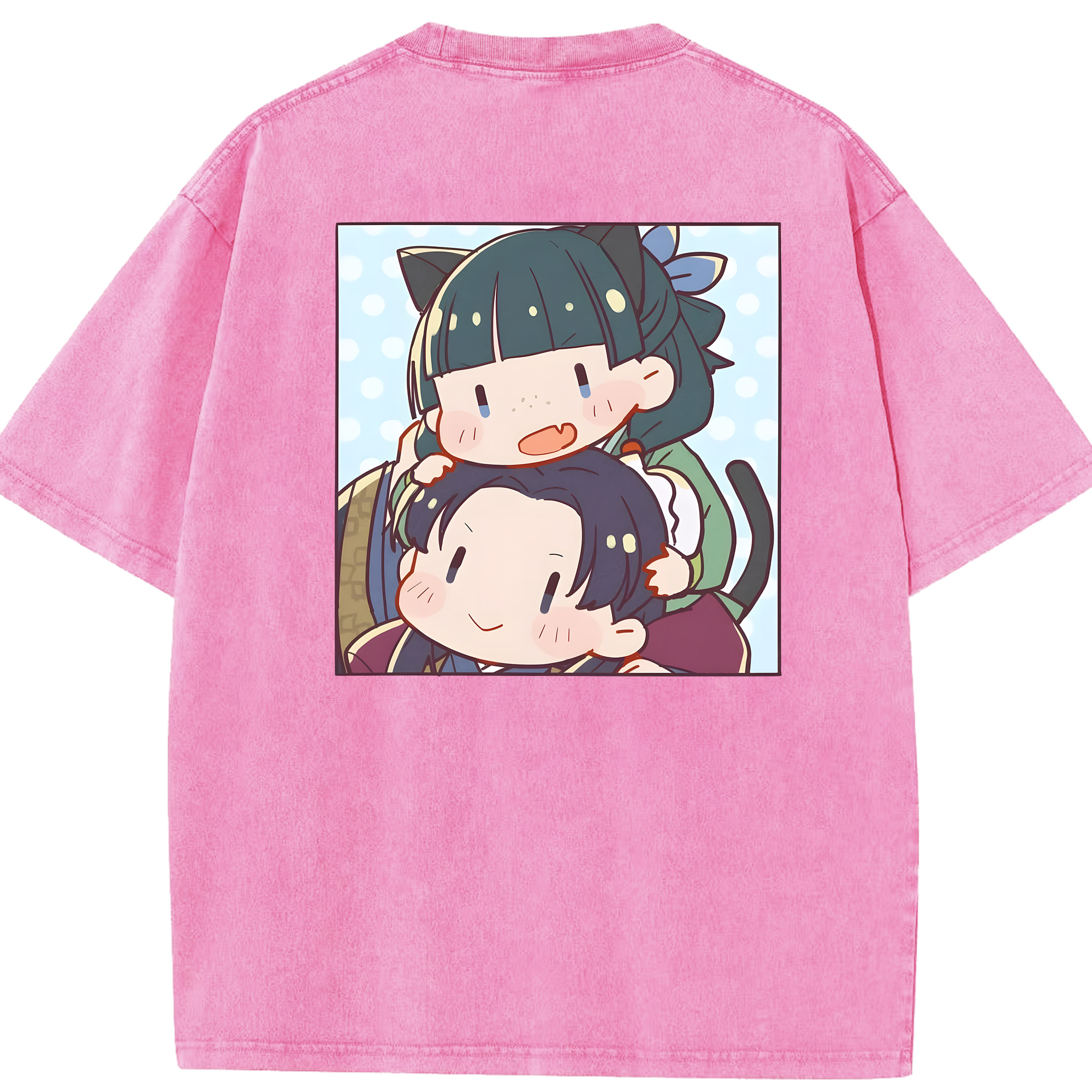 （画像用） 薬屋のひとりごと The Apothecary Diaries 綿100% ヴィンテージ風 半袖Tシャツ（背面プリント）